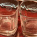 Jack Daniels NO 7 Clear Embossed Whiskey (3) Glasses 8 OZ 3-1/2
