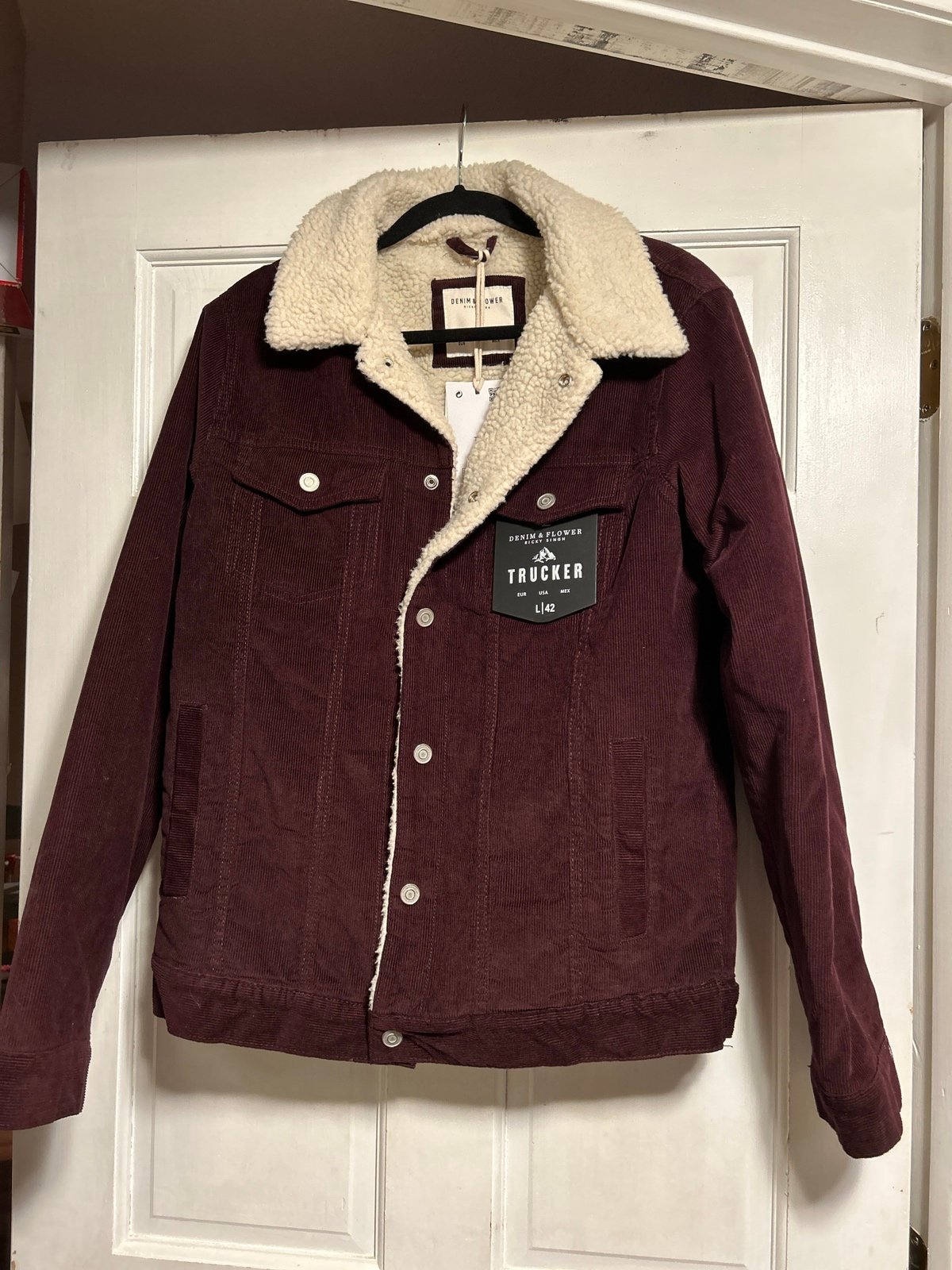 Denim & flower trucker jacket BNWT