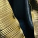 Vintage David Rose Women’s Long Skirt Gold/ Black Reversible Size XL
