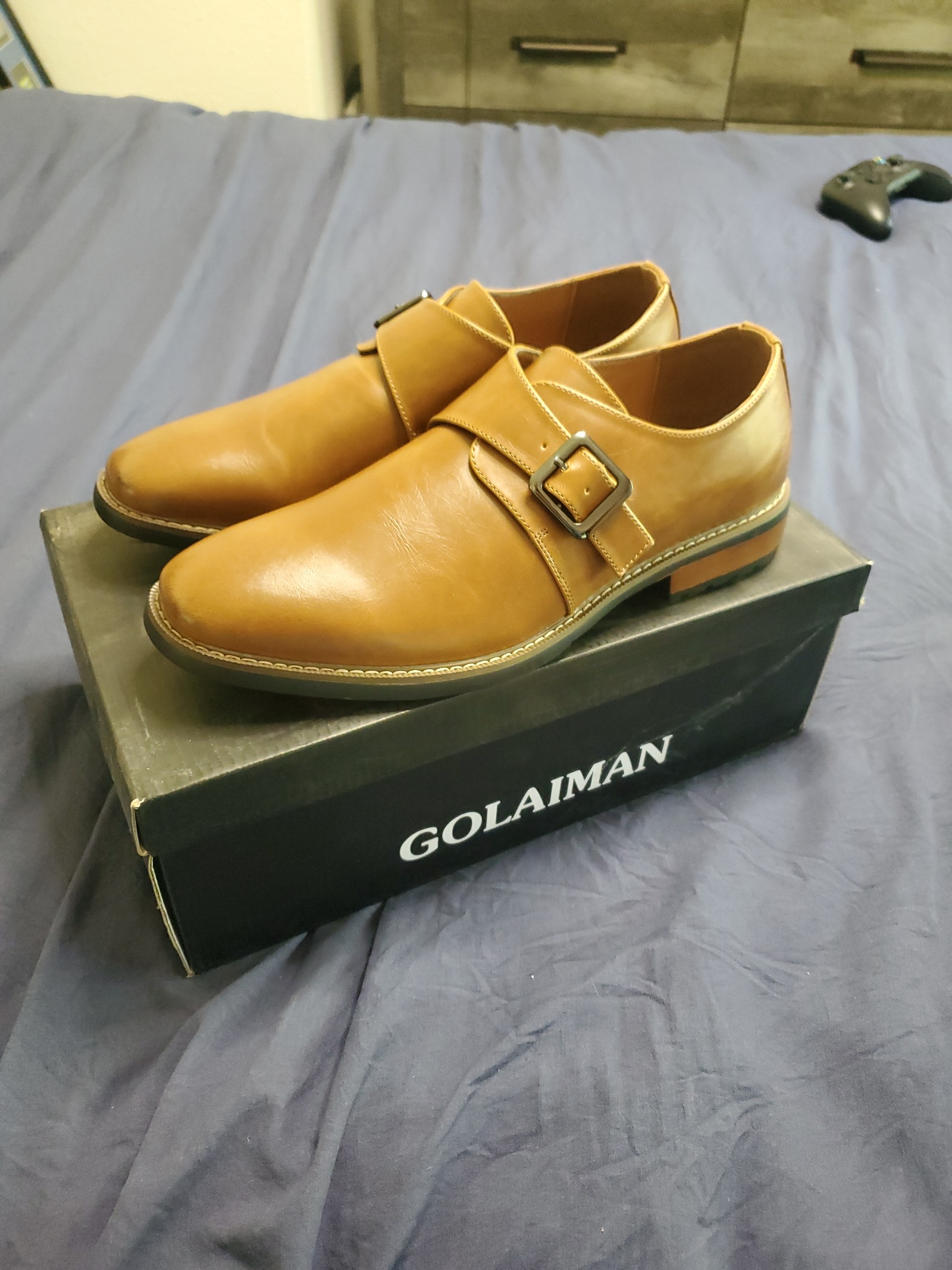 Golaiman brown dress shoes