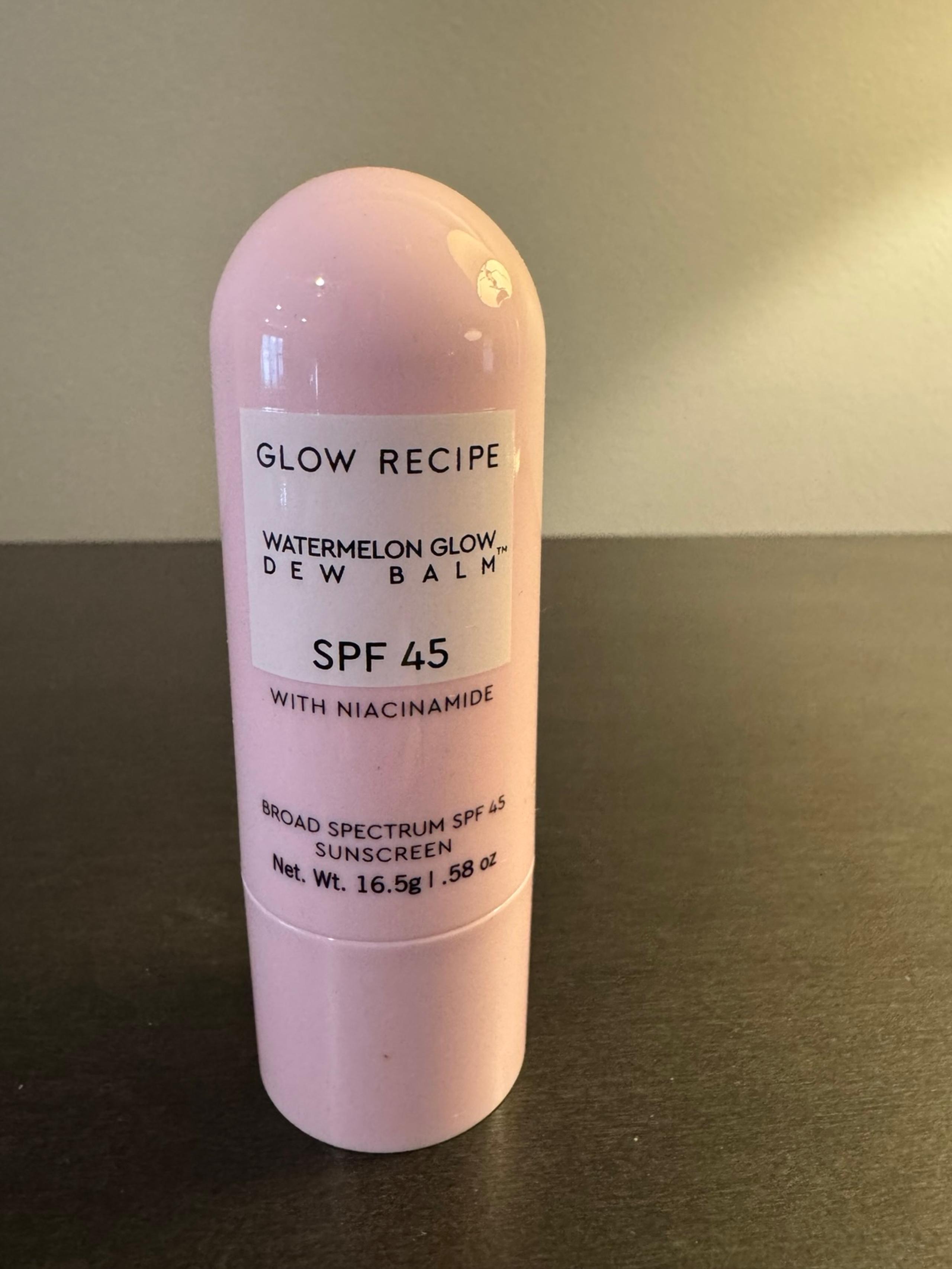Glow Recipe Watermelon Glow Dew Balm SPF 45 .58 oz 16.5 g Stick Full Size 8/26