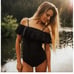 Albion Fit The Wave Midnight Black One-Piece Swimsuit Size XS