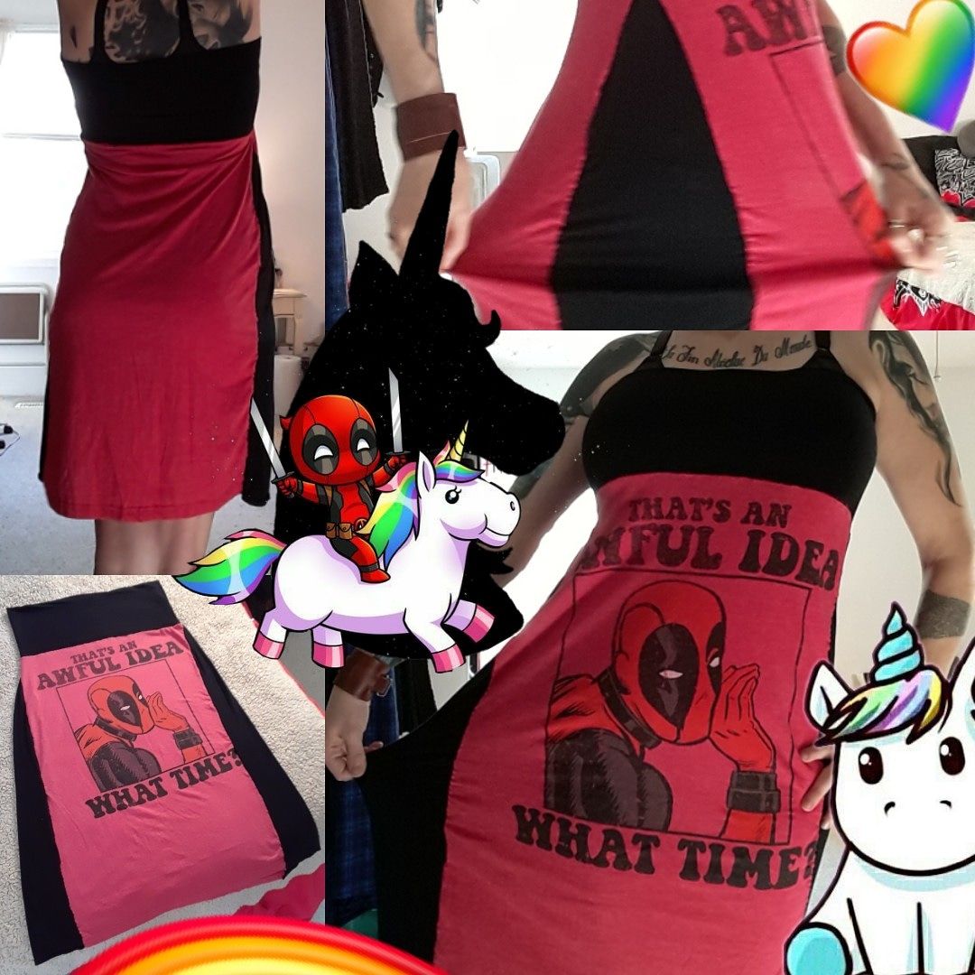 Deadpool Dress Too Kill t-skirt
