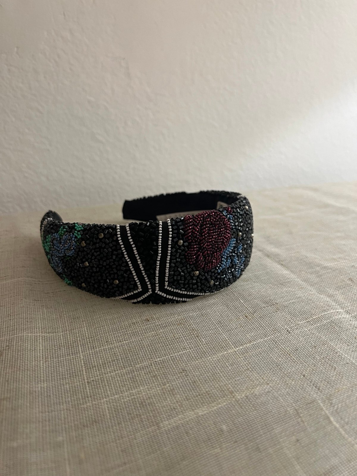 GANNI Stunning Beaded Floral Headband, Excellent Condition