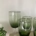 Lot Of 7 MCM Gorham Crystal Reizart Spring Green Drinking Glasses