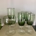 Lot Of 7 MCM Gorham Crystal Reizart Spring Green Drinking Glasses