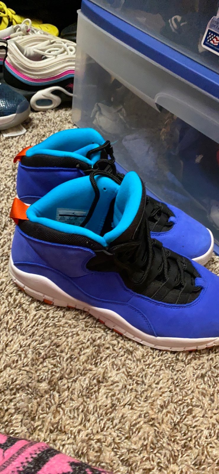 Retro 12 blue orange