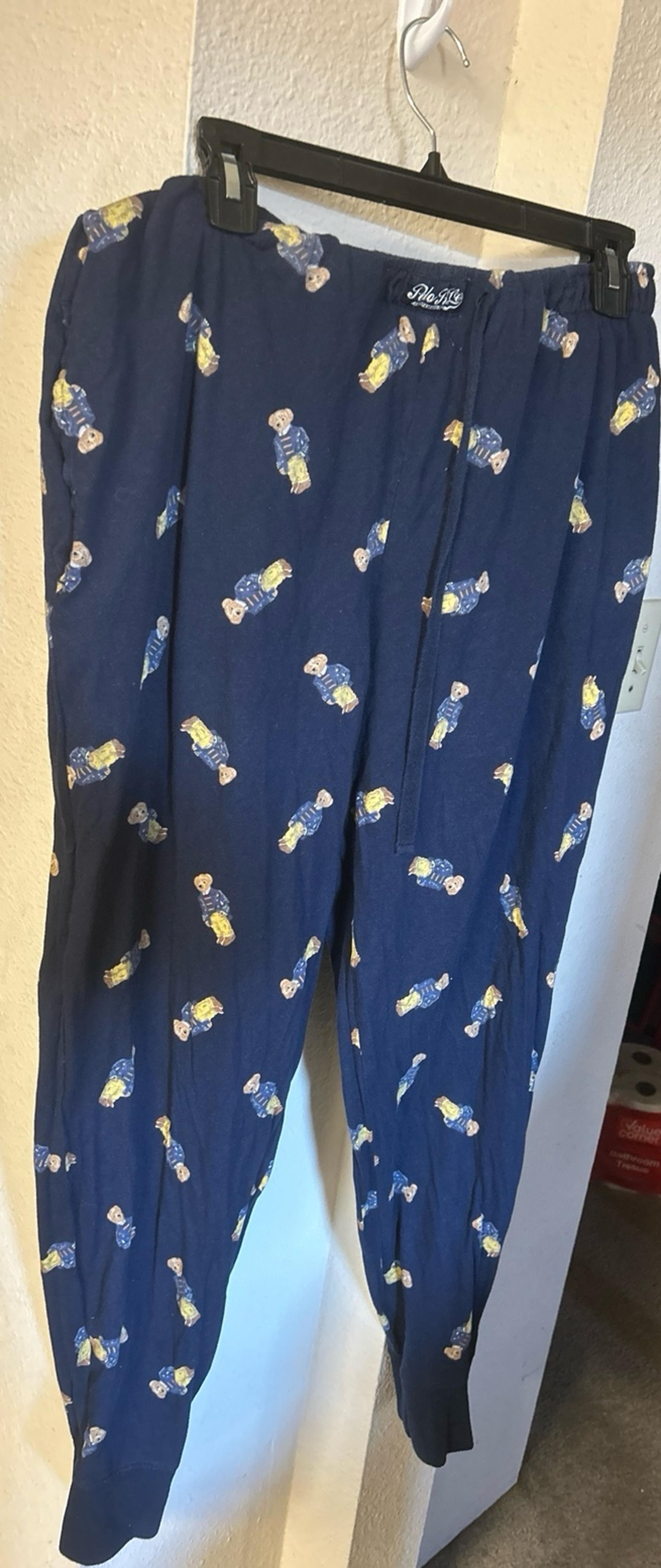 Mens Stretchable Sleepwear Jogger Polo Bear Pajama Pants by Polo Ralph Lauren