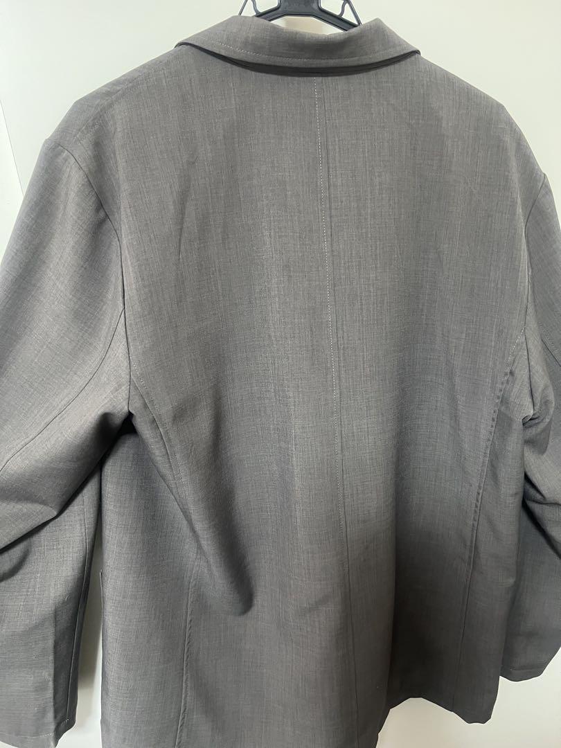 REMER Loose Basic Double-breasted Tailored Jacket