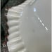 1940s Fenton Rose Crest Crimped Bowl 10 inch Brides Basket