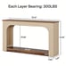 55-Inch Console Table With LED Lights