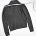 Lauren Ralph Lauren Womans Sweater Cashmere M Gray Cable Knit Shawl Collar