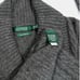 Lauren Ralph Lauren Womans Sweater Cashmere M Gray Cable Knit Shawl Collar