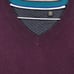 Ted Baker Sweater Adult XL Purple Wool Cashmere Blend V-Neck Knit Pullover Mens