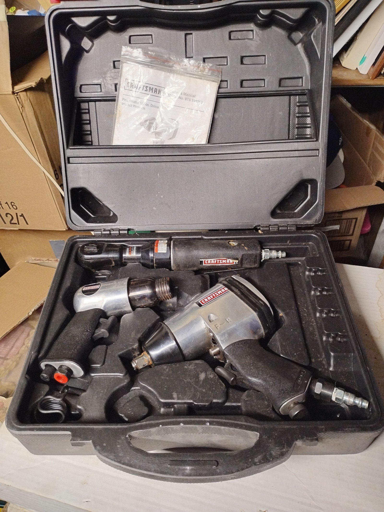 Craftsman Pneumatic Impact Air Hammer Wrench Ratchet Mechanic Automotive set