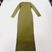 L'Academie Deena Maxi Dress in Olive Green XS