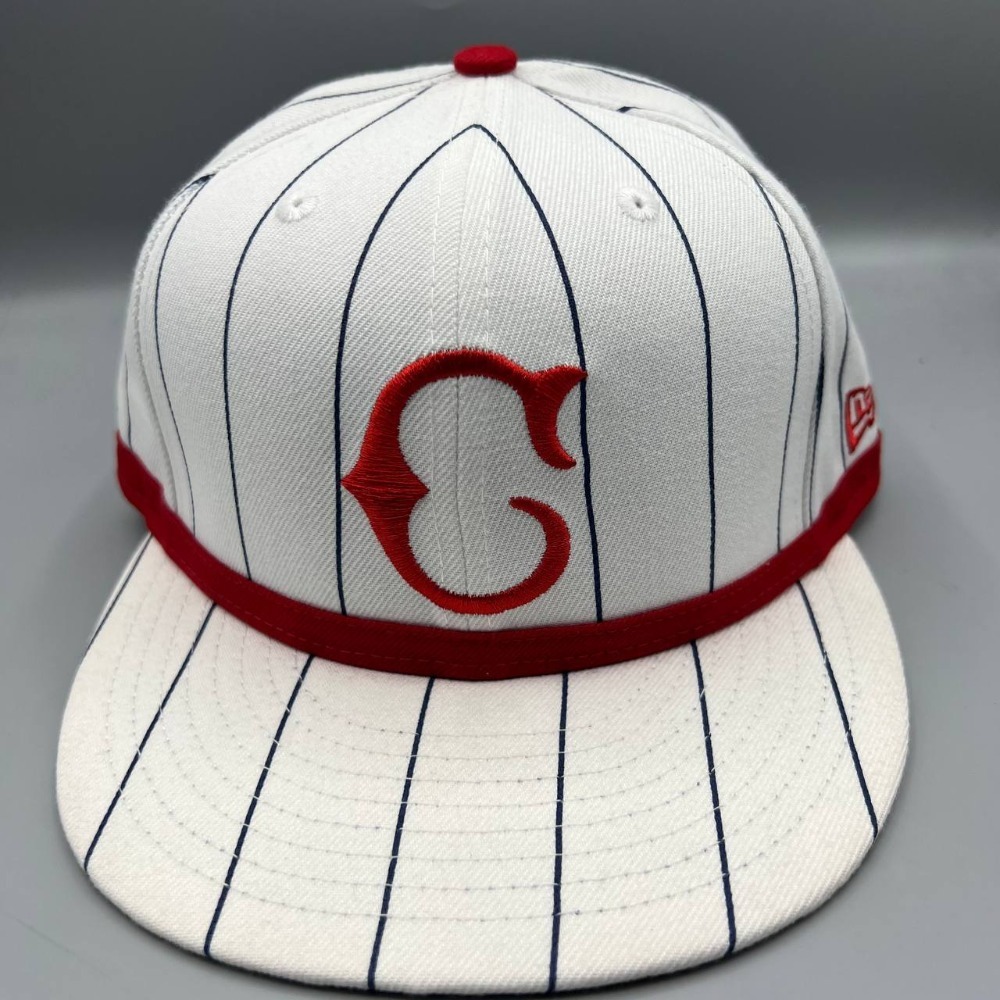 Cincinnati Reds Hat Men 7 1/4 White Red Pinstripes 59Fifty New Era Fitted Cap