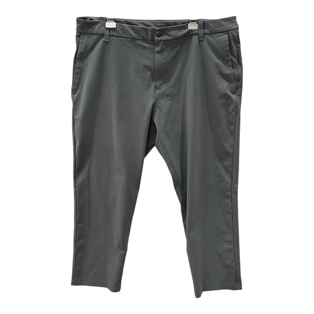 Lululemon Commission Pants Men's Sz 38x26 Classic Fit Warpstreme Obsidian Gray