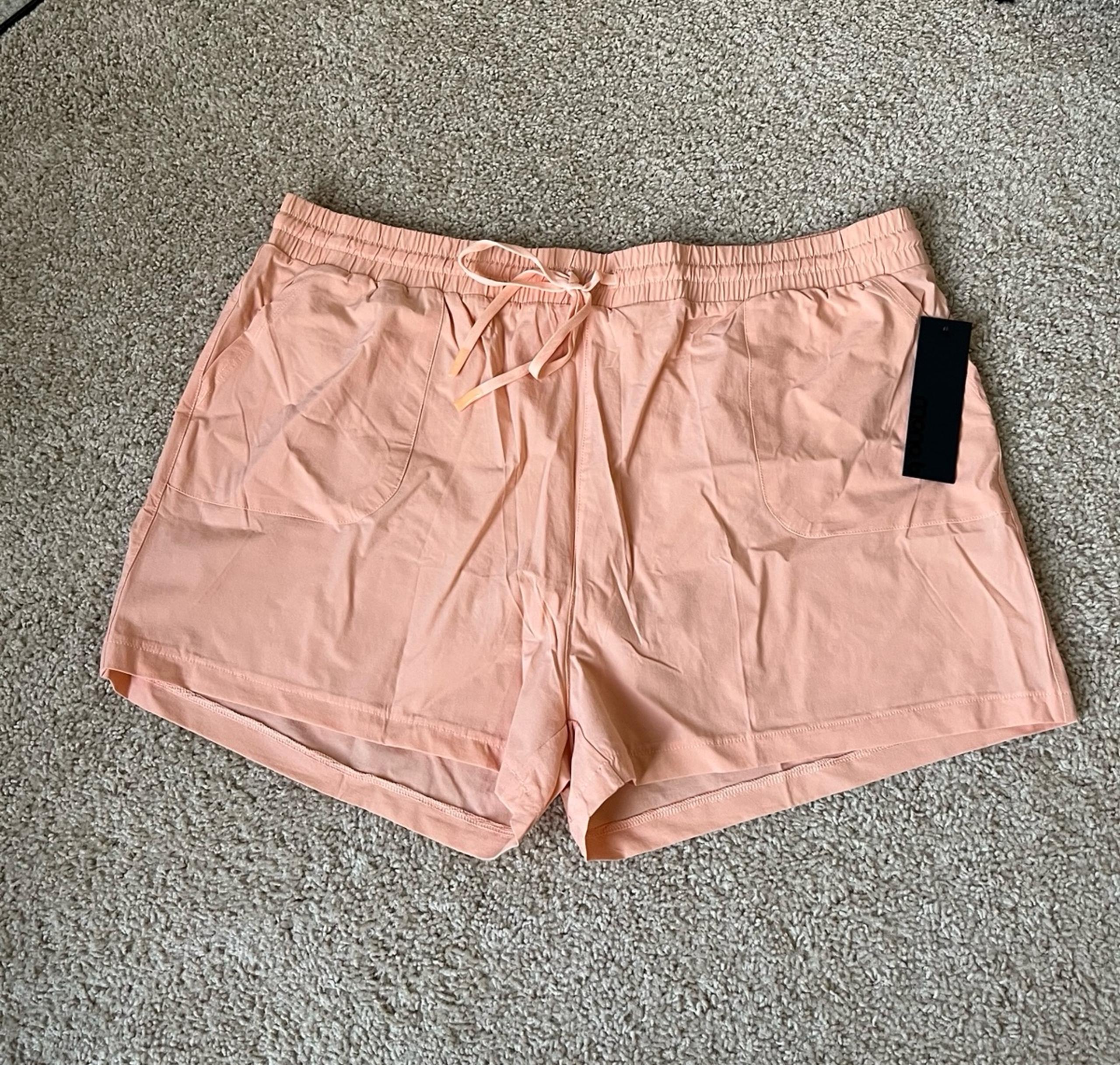 Mono B Coral Orange Athletic Shorts for Active Comfort in size 3X NWT