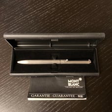 MONT BLANC Silver Ballpoint Pen with Case