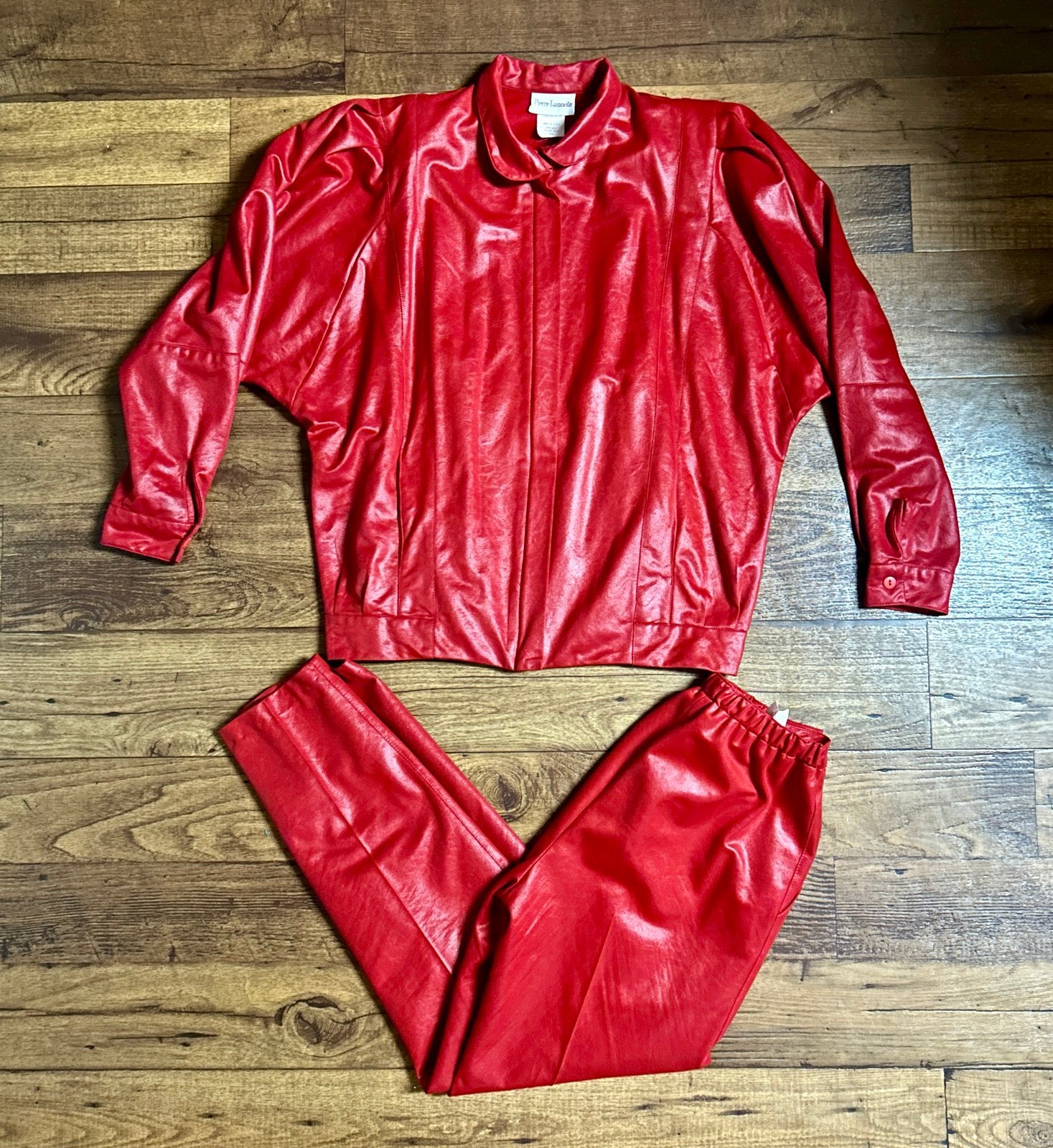 Pierre Lamonte • Vintage • Red • Size 10/12 • Jacket & Pants Set
