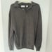 American Blue Pure Cashmere Men’s Sweater Gray Collar Pullover Large