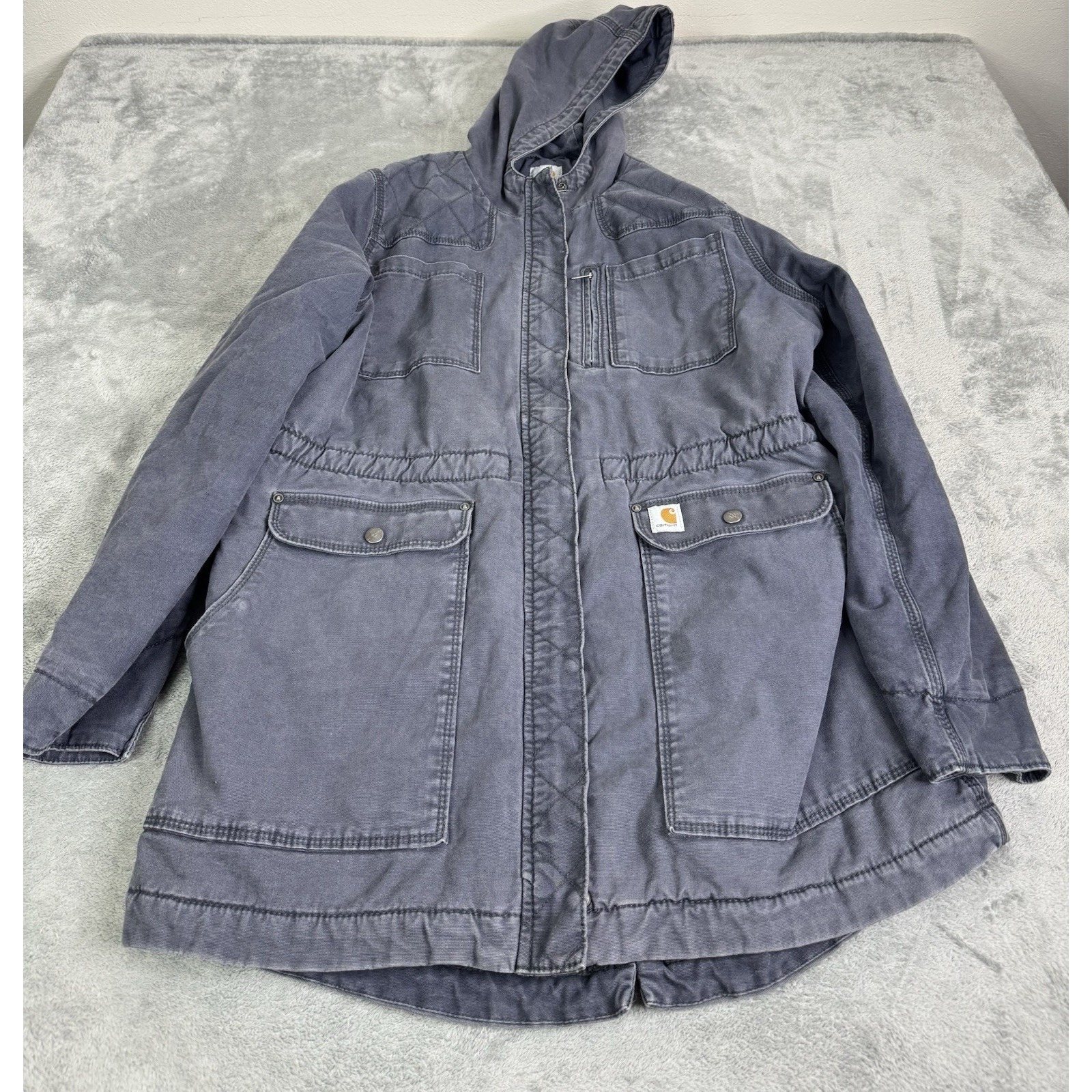 Carhartt Women's Crawford Sherpa Lined Coat Size Large Blue