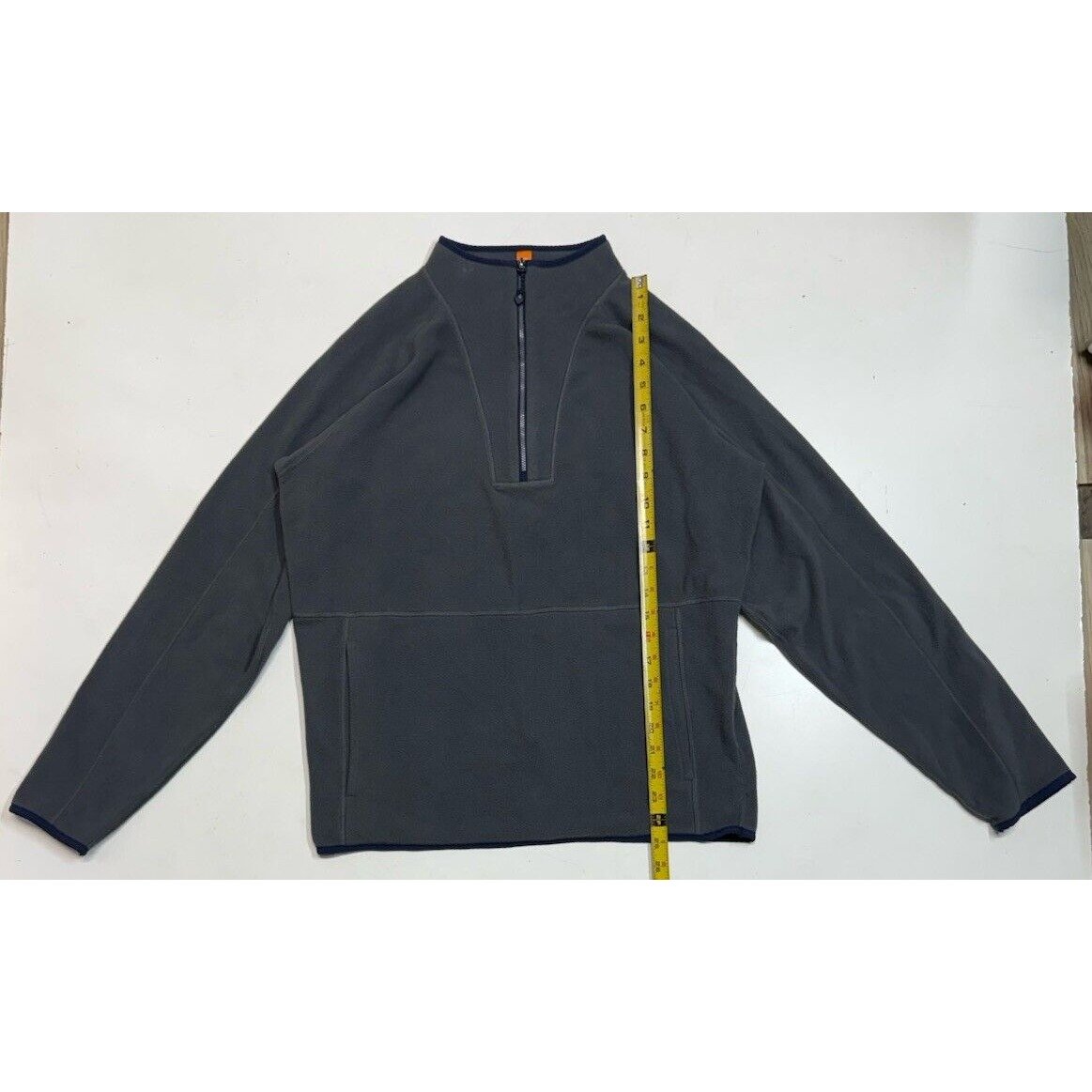 Peter Millar Thermal Flow Micro Fleece 1/2 Zip Mens Medium Gray Performance Golf