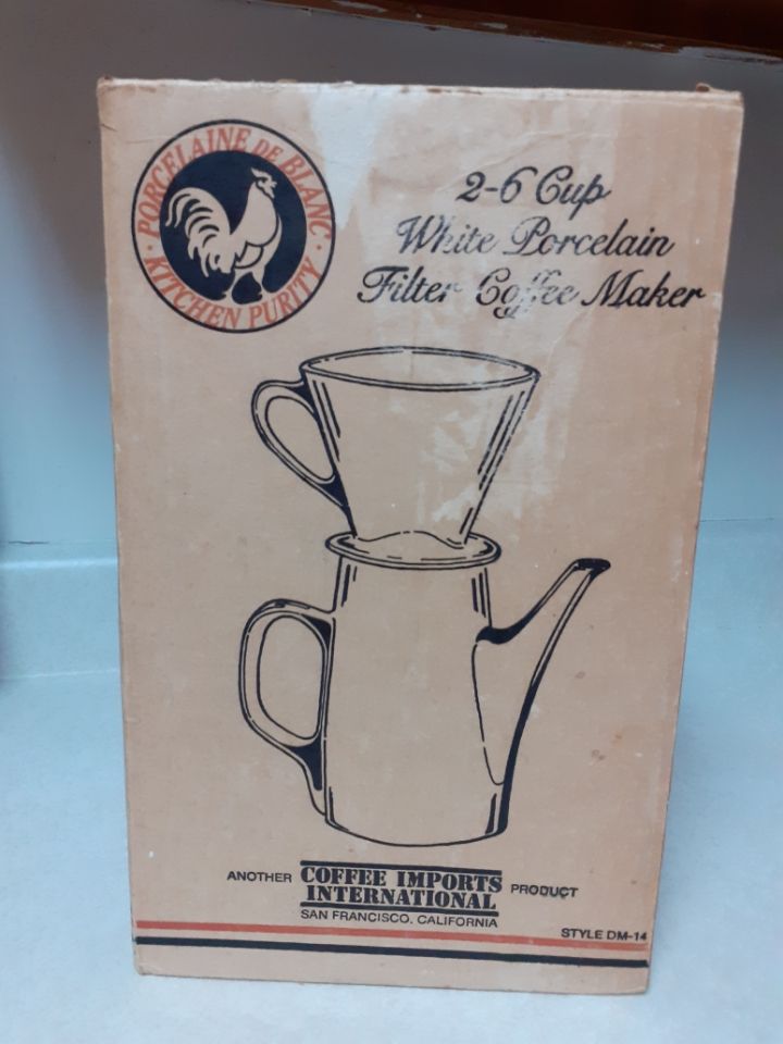 Vintage Porcelain Filter Coffee Maker