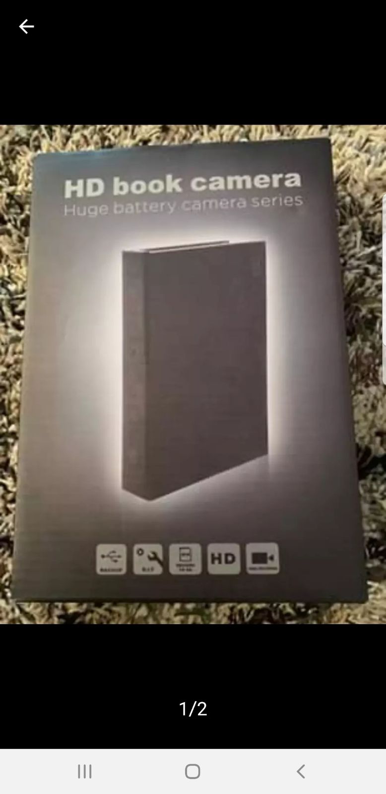 Hidden Spy Camera Book
