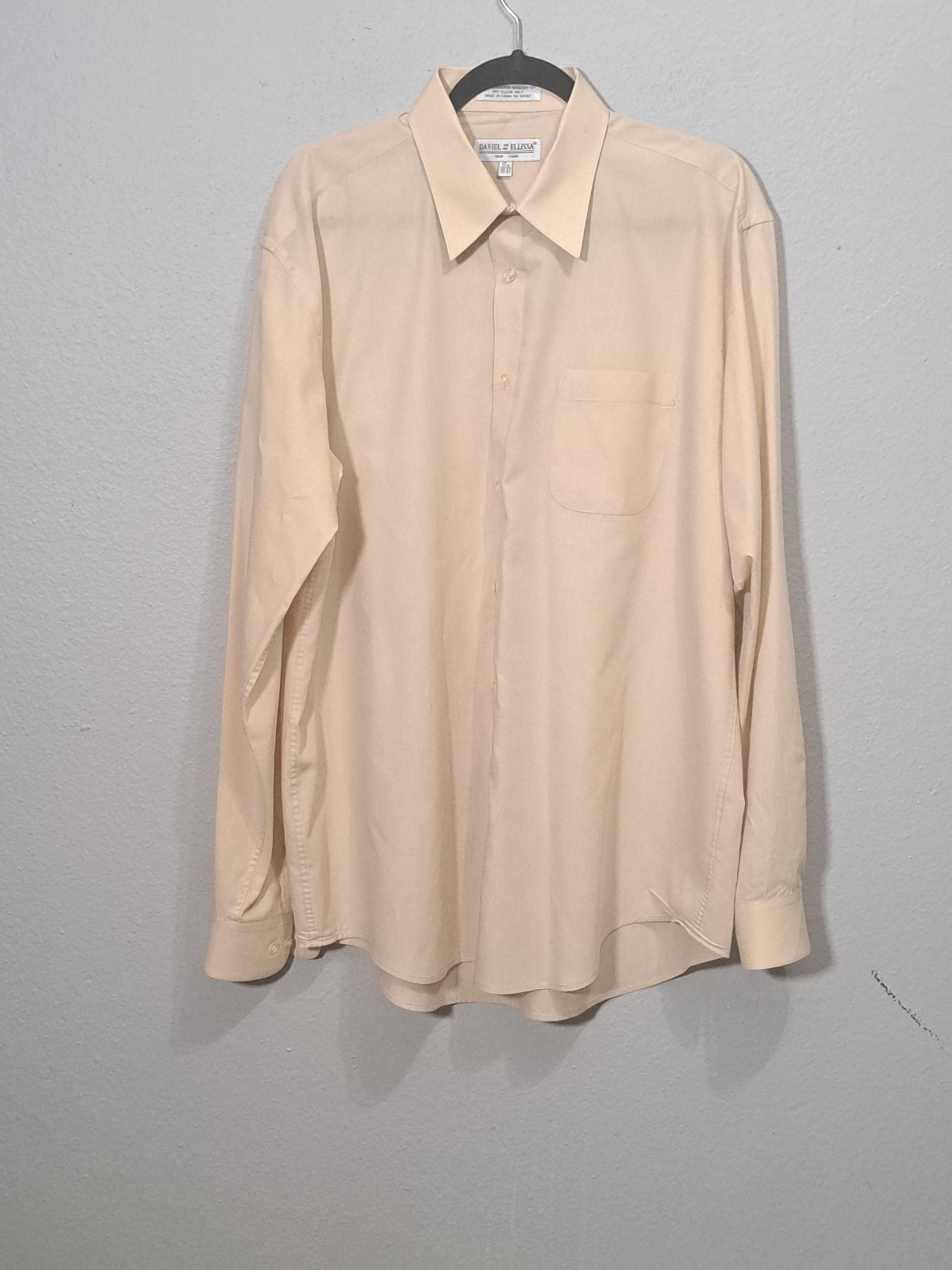 Daniel Ellissa Men’s Dress Shirt, Size 17.5