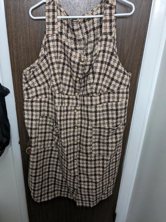 Plus size plaid dress