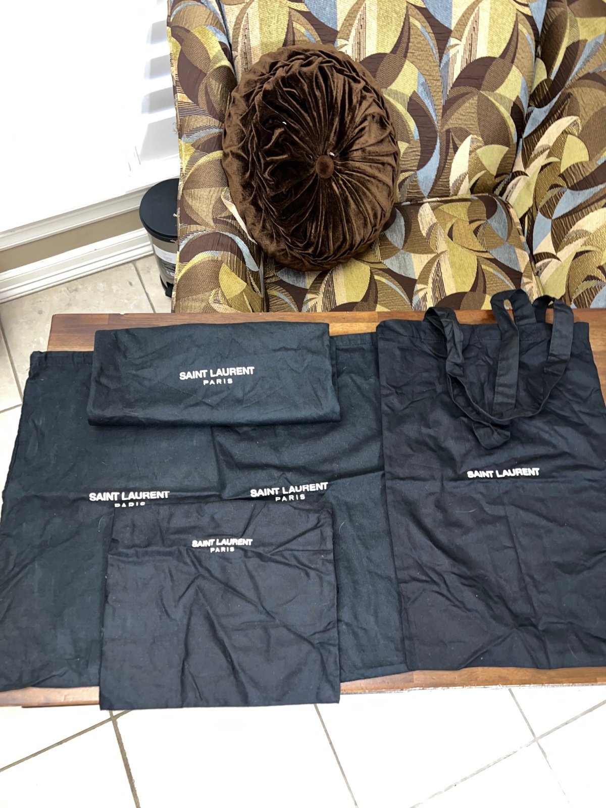 Saint Laurent YSL Drawstring Dustbag Duster Protection Bag lot
