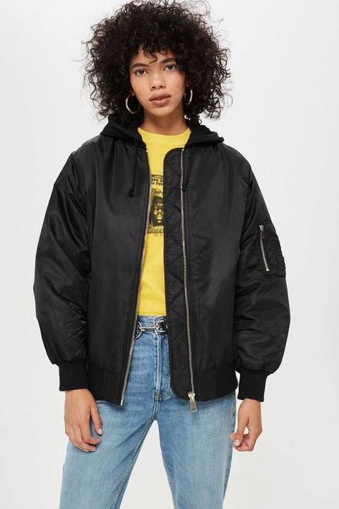 Black Bomber Jacket