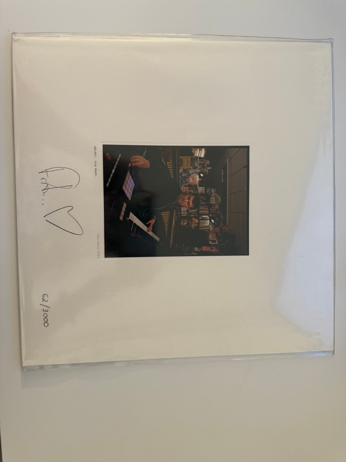 Fred Again NPR Tiny Desk Signed & Numbered Vinyl 62/3000 Vinyl Factory 2024