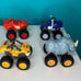 Blaze And The Monster Machines Diecast Trucks Lot of 4 Rhino Stripes Crusher