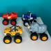 Blaze And The Monster Machines Diecast Trucks Lot of 4 Rhino Stripes Crusher