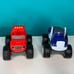 Blaze And The Monster Machines Diecast Trucks Lot of 4 Rhino Stripes Crusher