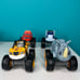 Blaze And The Monster Machines Diecast Trucks Lot of 4 Rhino Stripes Crusher