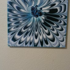 Fluid art painting