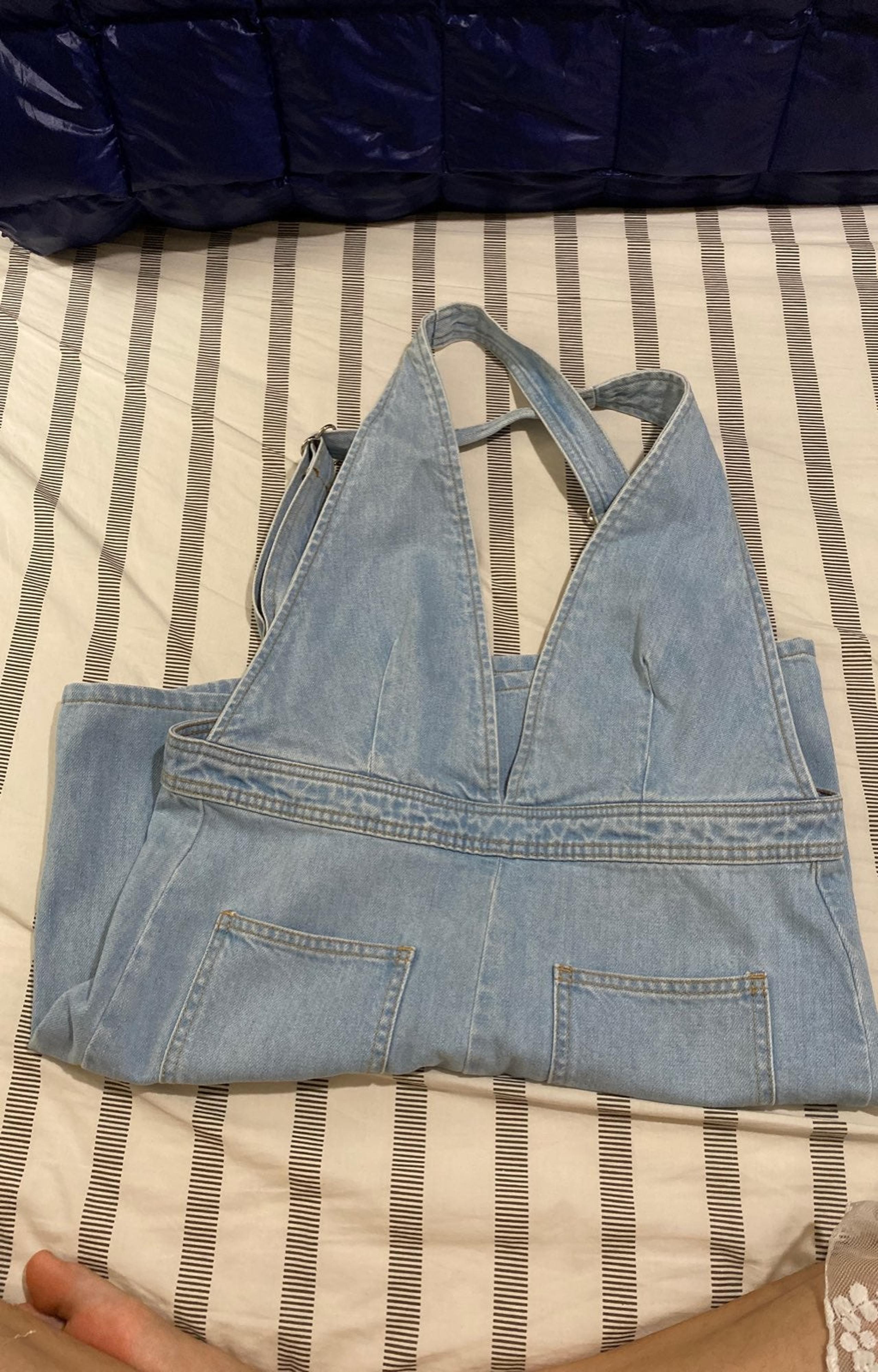 BDG overall denim skirt petite