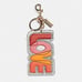 Coach Love Bag Charm In Signature Canvas