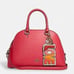 Coach Love Bag Charm In Signature Canvas
