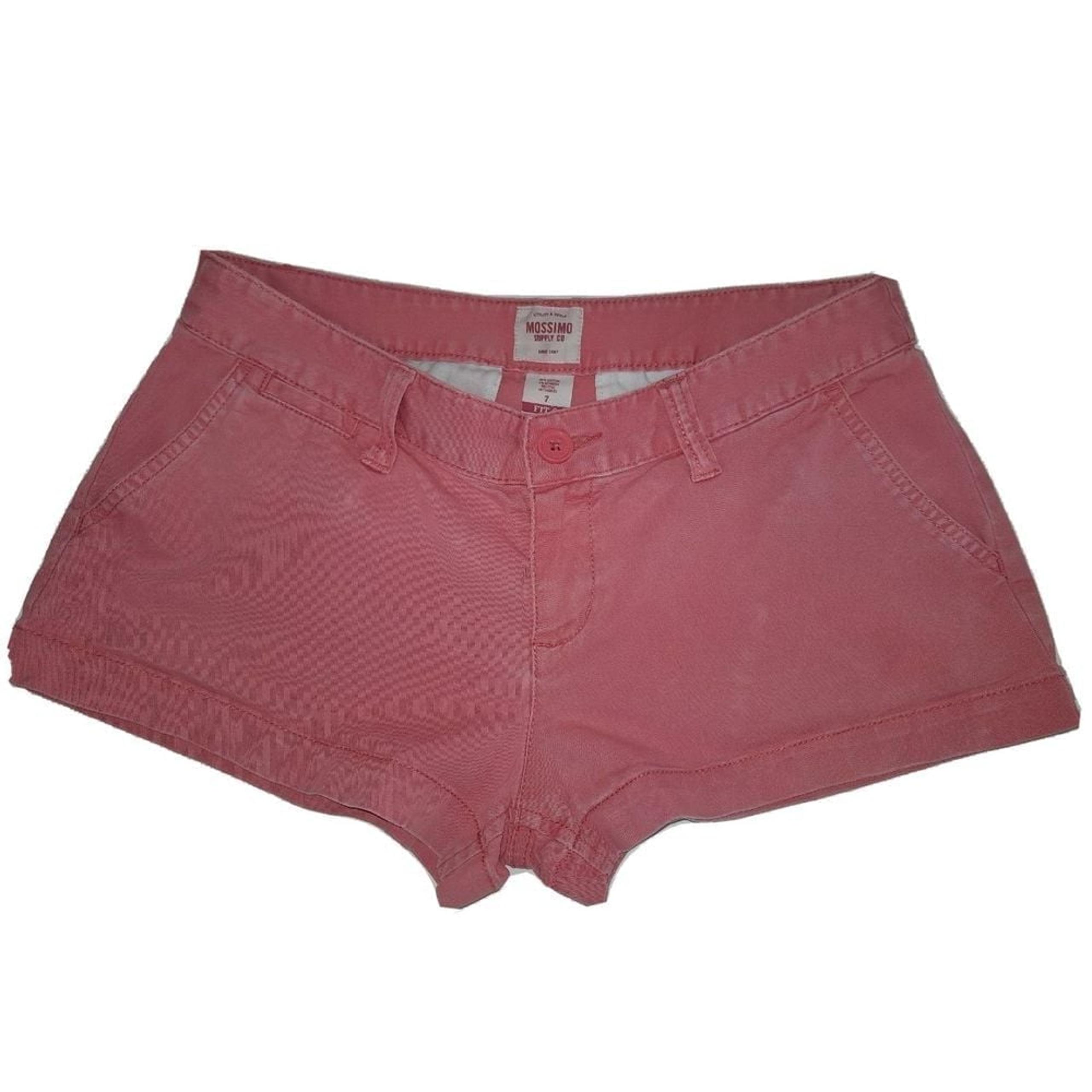 Mossimo Supply Co. Women's Hot Pink Hot Shorts Size 7 Fit 6 Low Rise Pockets