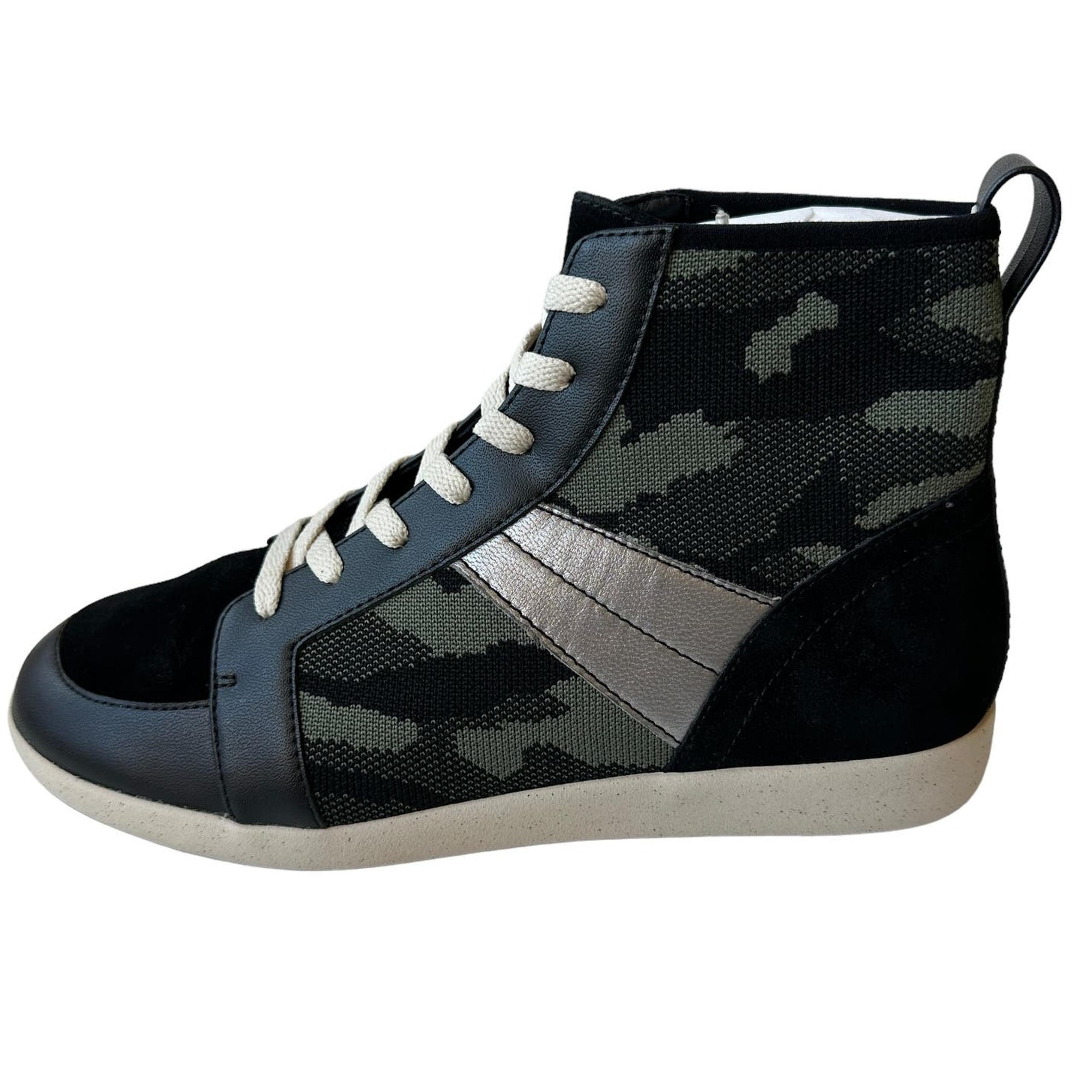 Sanctuary Sneakers Major Camouflage Smart Creation Green Black Women's Size 9M