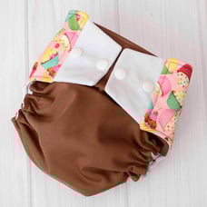 Cupcakes One Size Cloth Diaper Cover