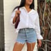 Levi’s logo denim shorts size 27