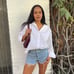 Levi’s logo denim shorts size 27
