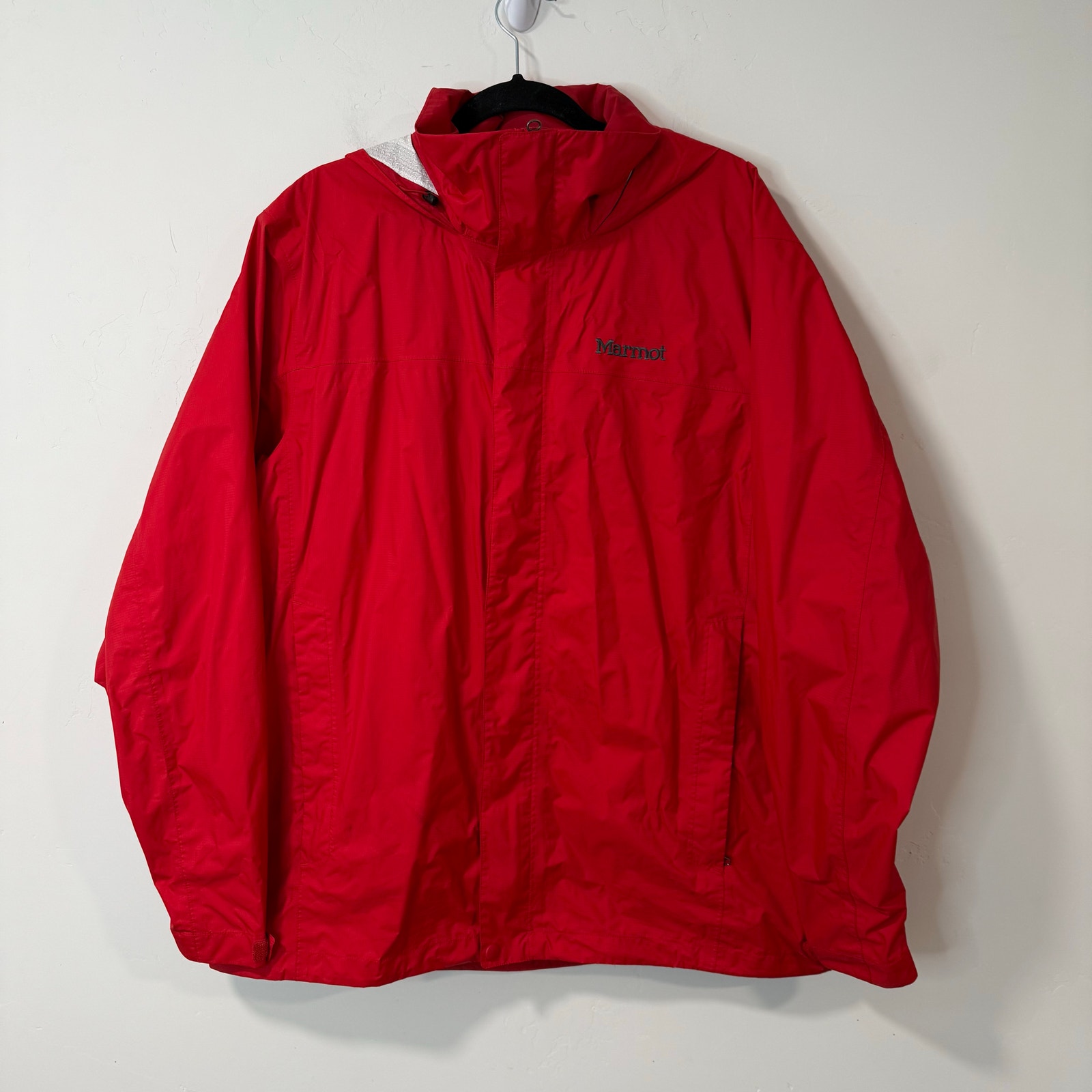 Marmot Men's PreCip Eco Jacket Shell Raincoat Waterproof Red XL