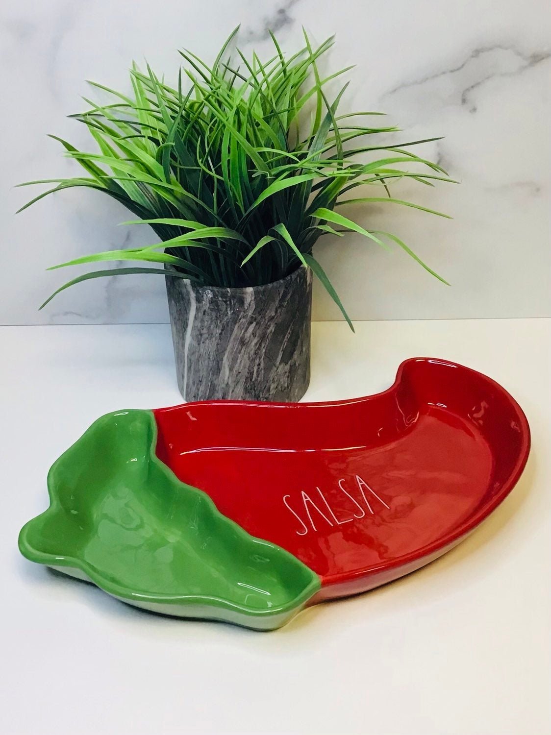 Rae Dunn Chips Salsa Chili Serving Platter